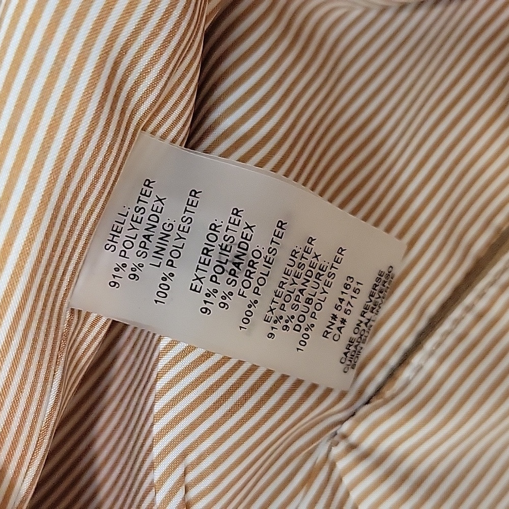 Tommy Hilfiger Tan Slim Fit Blazer w/ Gold Accented Buttons - Picture 8 of 8